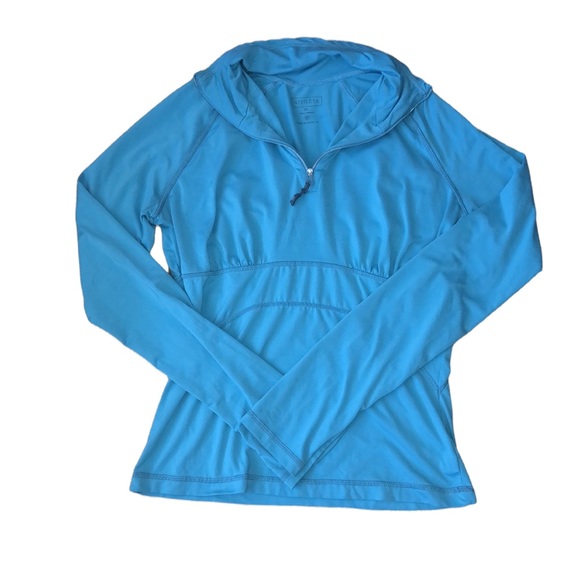 Athleta Blue/Green Longsleeve Half Zip Pullover Women’s Size XS - Picture 1 of 9